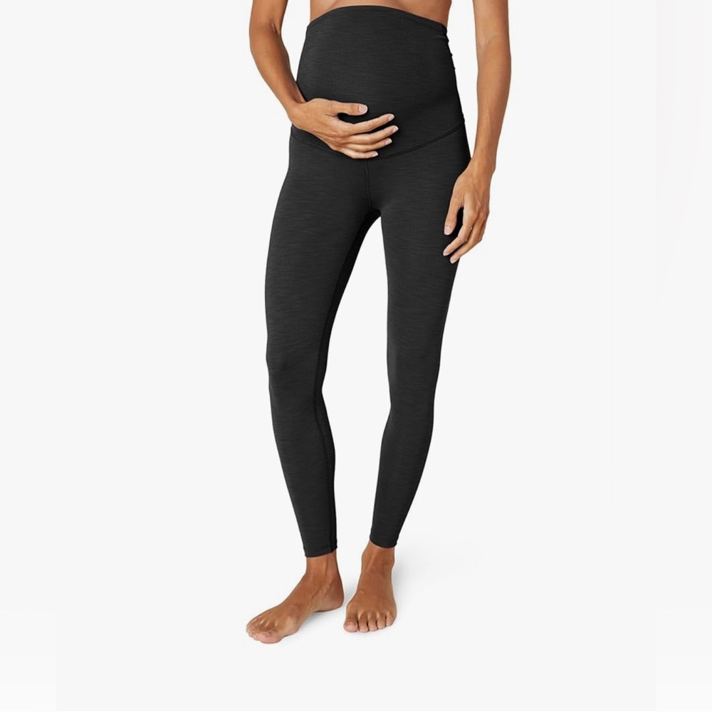 Beyond Yoga Heather Rib Maternity Midi Legging